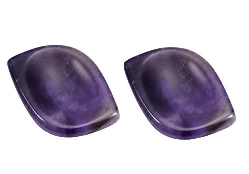 rockcloud Worry Stone Thumb Palm Stones for Anxiety Healing Crystal Rhombus Shape Amethyst rockcloud Worry Stone Thumb Palm Stones for Anxiety Healing Crystal Rhombus Shape Amethyst