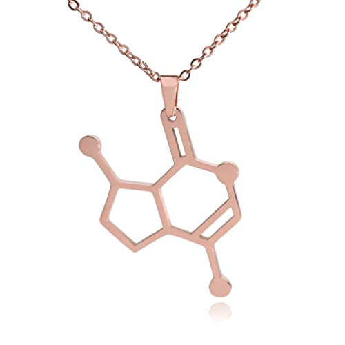 Clayton Jewelry Labs - Catnip Nepetalactone Molecule Stainless Steel Necklace Rose Gold Clayton Jewelry Labs - Catnip Nepetalactone Molecule Stainless Steel Necklace Rose Gold