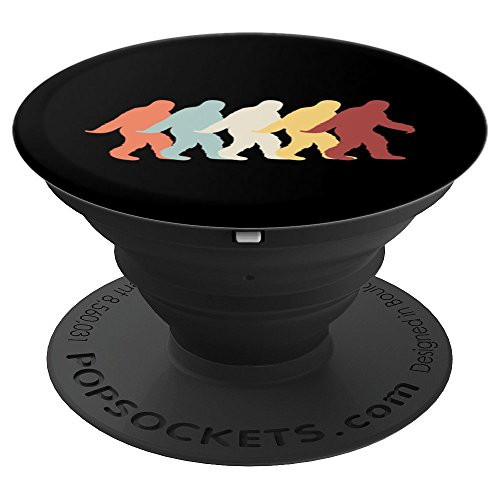 Classic Retro Bigfoot Silhouette 70s Sasquatch PopSockets Grip and Stand for Phones and Tablets Classic Retro Bigfoot Silhouette 70s Sasquatch PopSockets Grip and Stand for Phones and Tablets