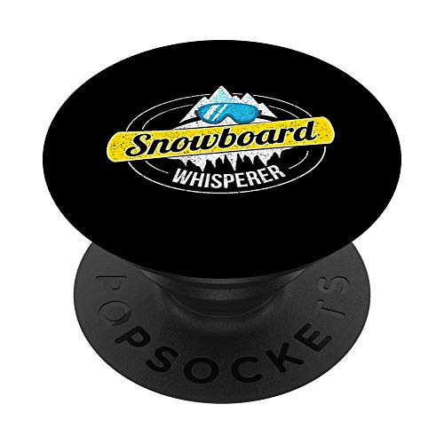 Snowboard Whisperer Gift Funny Snowboarding PopSockets Grip and Stand for Phones and Tablets