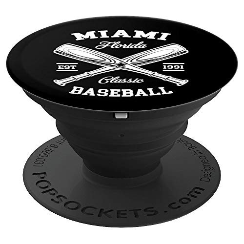 Miami Baseball Classic Vintage Florida Retro Fans Gift PopSockets Grip and Stand for Phones and Tablets Miami Baseball Classic Vintage Florida Retro Fans Gift PopSockets Grip and Stand for Phones and Tablets