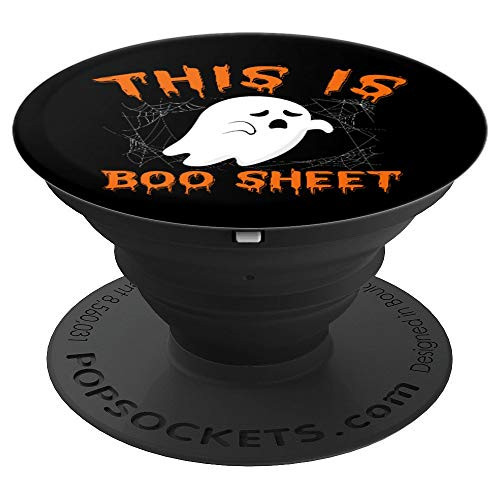 This is Boo Sheet Halloween Ghost Gift Present PopSockets Grip and Stand for Phones and Tablets