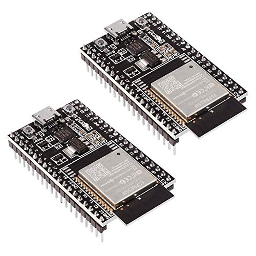 D-FLIFE 2pcs ESP32-DevKitC core Board ESP32 Development Board ESP32-WROOM-32U WiFi Bluetooth Development Board for Arduino IDE WROOM-32D
