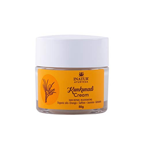 Inatur Kumkumadi Face Cream  Night Cream  Skin Repair  Rejuvenating  50g
