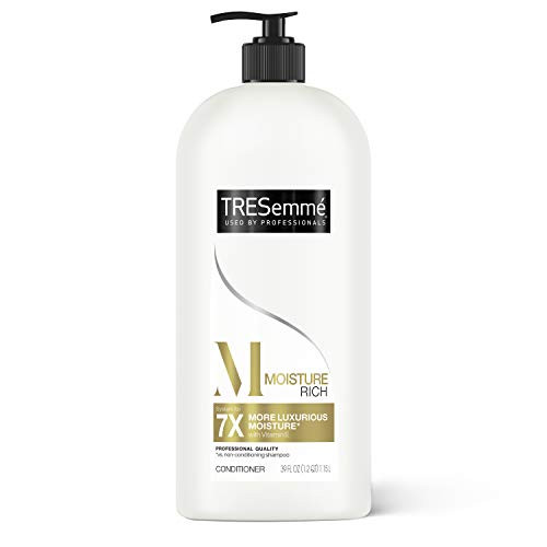 TRESemme Conditioner with Pump for Dry Hair Moisture Rich Professional Quality Salon-Healthy Look and Shine Moisture Rich Formulated with Vitamin E and Biotin 39 oz