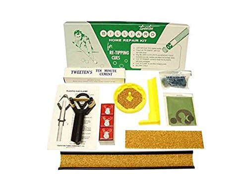 Tweeten Billiard Home Repair Kit Re-Tipping Cues