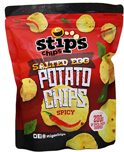 Stip s Chips Salted Egg Potato Chips Spicy 200g
