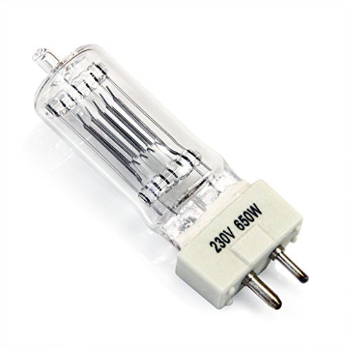 Boryli FRK 650 Watt  120 Volt Quartz Halogen Lamp  3200 deg-K  Approximate Life  150 Hours Halogen Bulb for 650W Fresnel light 110V-240V