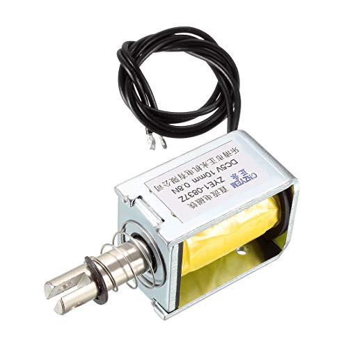 uxcell DC Push Pull Type Solenoid Electromagnet  DC5V 0-8N 10mm  Open Frame Type  Linear Motion