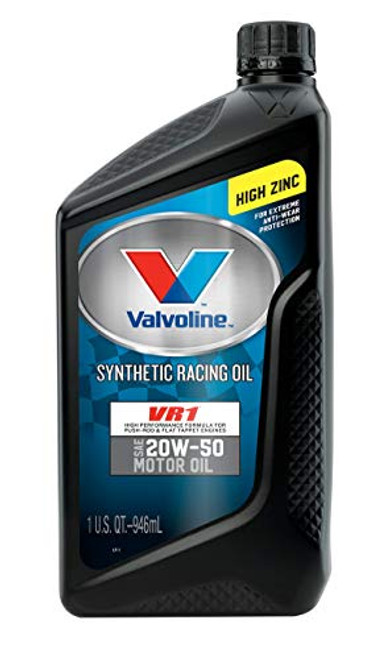 Valvoline VR1 Racing Synthetic SAE 20W-50 Motor Oil 1 QT Valvoline VR1 Racing Synthetic SAE 20W-50 Motor Oil 1 QT