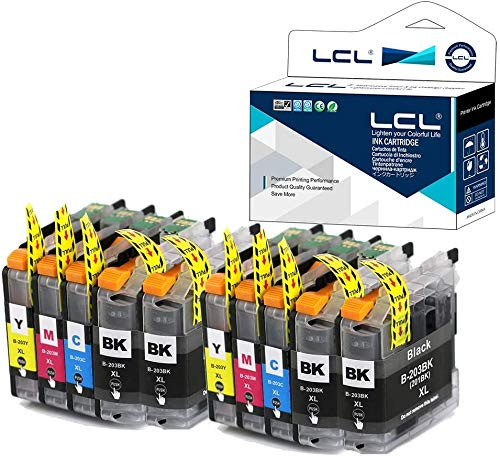 LCL Compatible Ink Cartridge Replacement for Brother LC203XL LC201XL LC201 LC203 LC203BK LC203C LC203M LC203Y XL High Yield MFC-J480DW J460DW J485DW J5620DW J5720DW 10-Pack4Bk 2Cyan 2Magenta 2Yellow LCL Compatible Ink Cartridge Replacement for Brother LC203XL LC201XL LC201 LC203 LC203BK LC203C LC203M LC203Y XL High Yield MFC-J480DW J460DW J485DW J5620DW J5720DW 10-Pack4Bk 2Cyan 2Magenta 2Yellow