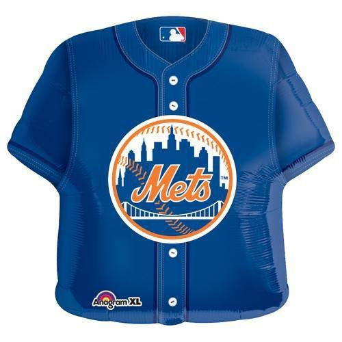 Anagram MLB New York Mets Baseball Jersey Foil Balloon  24   Multicolored