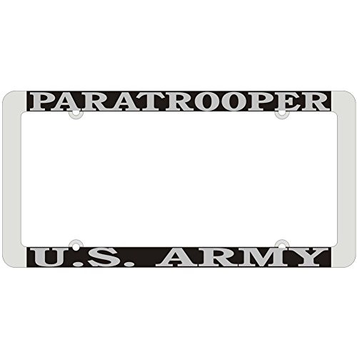 Honor Country US Army Paratrooper License Plate Frame Thin Rim Honor Country US Army Paratrooper License Plate Frame Thin Rim
