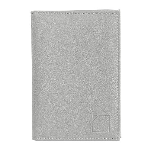 Lewis N- Clark RFID-Blocking Leather Passport Holder Case  Gray  One Size