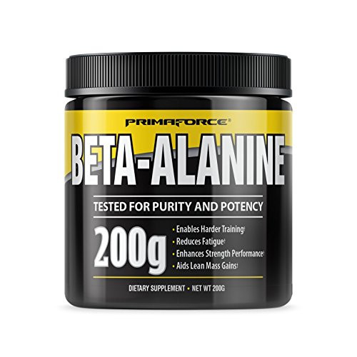 PrimaForce Beta-Alanine Powder Supplement 200 Grams Enables Harder Training - Improves Muscle Gains - Increases Workout Capacity - Reduces Muscle Fatigue PrimaForce Beta-Alanine Powder Supplement 200 Grams Enables Harder Training - Improves Muscle Gains - Increases Workout Capacity - Reduces Muscle Fatigue