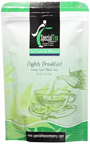 Special Tea Loose Leaf Organic Black Tea  English Breakfast  3 Ounce