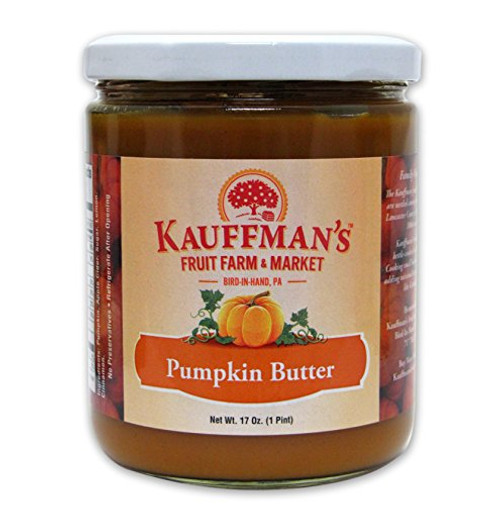 Kauffman s Homemade Pumpkin Butter- Non-GMO Gluten-Free Kosher- Enjoy As A Spread With Coffee And More! 17 Oz- Jar Kauffman s Homemade Pumpkin Butter- Non-GMO Gluten-Free Kosher- Enjoy As A Spread With Coffee And More! 17 Oz- Jar