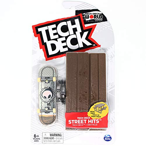 TECH DECK Street Hits World Edition Limited Series Blind Skateboards Reaper Chain Silver Fingerboard and Picnic Table Obstacle