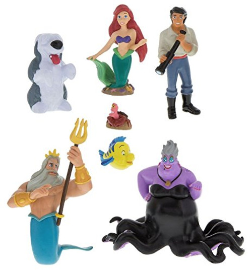 Disney Parks Exclusive Little Mermaid Ariel Collectible Figurine Playset Play Cake Topper Set Disney Parks Exclusive Little Mermaid Ariel Collectible Figurine Playset Play Cake Topper Set