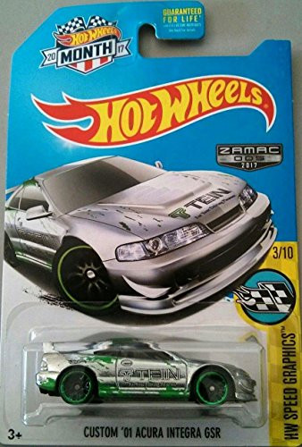 Hot Wheels 2017 HW Speed Graphics Custom  01 Acura Integra GSR 89-250  Exclusive ZAMAC