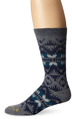 Pendleton Men s Spider Rock Crew Socks  Grey  Large9-12
