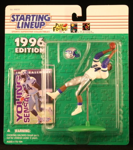 Starting Lineup Joey Galloway - Seattle Seahawks 1996 NFL Action Figure   Exclusive NFL Collector Trading Card