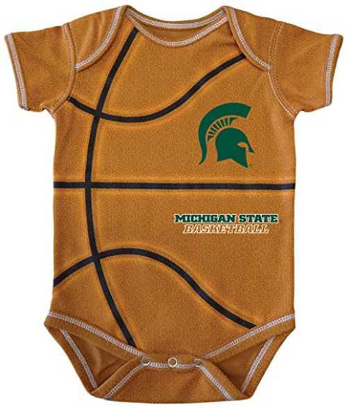 NCAA Michigan State Spartans Kids MVP Basketball Bodysuit 0-3 Months Orange NCAA Michigan State Spartans Kids MVP Basketball Bodysuit 0-3 Months Orange