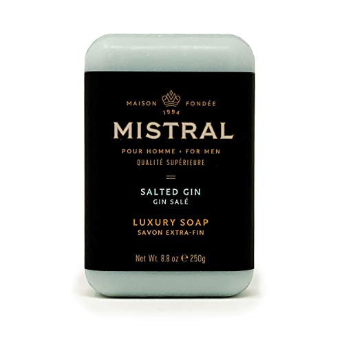 Mistral Bar Soap Organic  Salted Gin  Large Bar