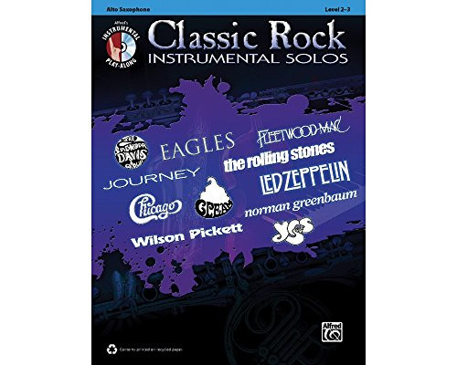 Alfred Classic Rock Instrumental Solos Alto Sax Book CD Alfred Classic Rock Instrumental Solos Alto Sax Book CD