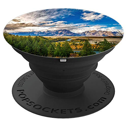 Wyoming Grand Teton National Park Gift PopSockets Grip and Stand for Phones and Tablets
