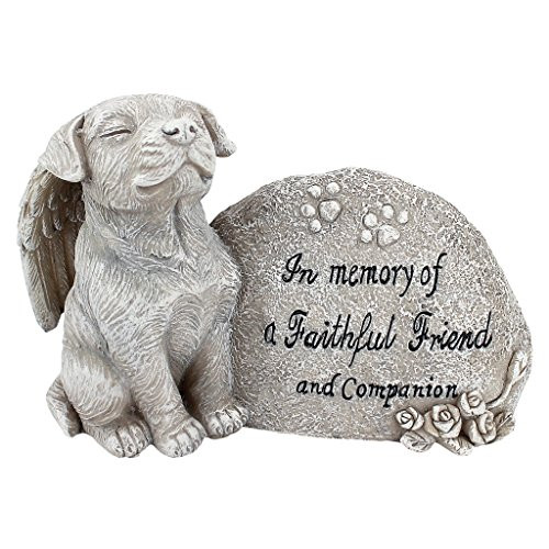 Design Toscano QL593931 Forever in Our Hearts Memorial Dog Statue greystone Design Toscano QL593931 Forever in Our Hearts Memorial Dog Statue greystone