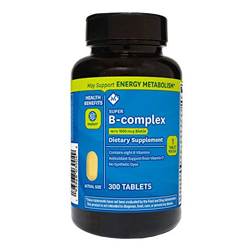 Member s Mark Super B-Complex with Biotin Vitamin B and Vitamin C 1 Bottle 300 Tablets