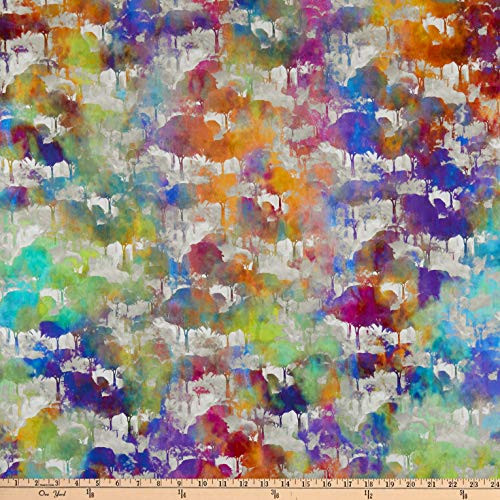 In The Beginning Urban Jungle Trees Multi Quilt Fabric By The Yard