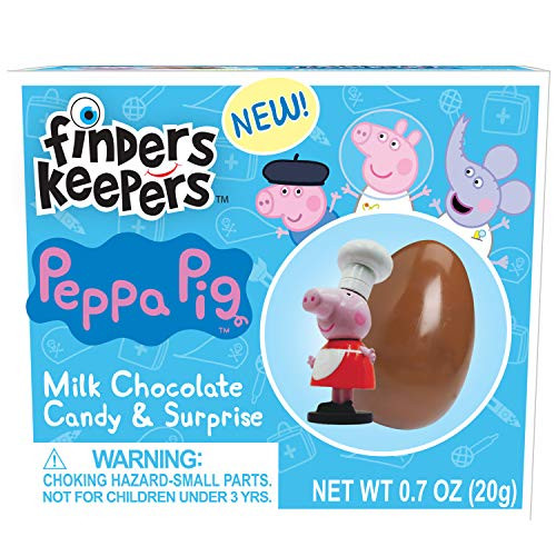 Finders Keepers Peppa Pig Milk Chocolate Candy Egg   Toy Surprise Pack of 6
