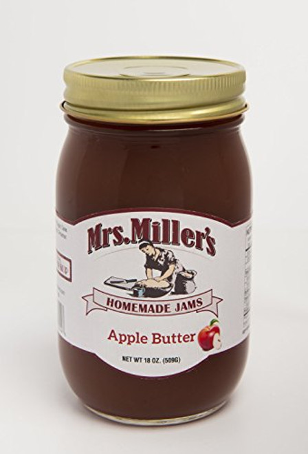 Mrs Miller s Amish Homemade All Natural Apple Butter 18 Ounces - Single No Corn Sugar Mrs Miller s Amish Homemade All Natural Apple Butter 18 Ounces - Single No Corn Sugar