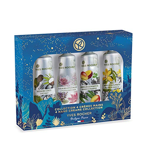 Yves Rocher Holiday Women Beauty Gift Set Moisturizing Hand Cream Collection 4 x 1 fl- Oz Yves Rocher Holiday Women Beauty Gift Set Moisturizing Hand Cream Collection 4 x 1 fl- Oz