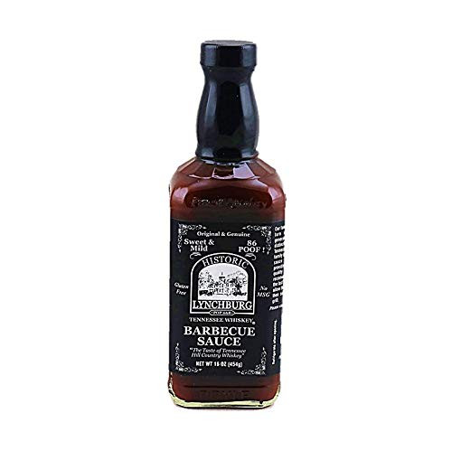 Historic Lynchburg Tennessee Whiskey Sweet and Mild Barbecue Sauce 86 Poof  Gluten Free  No MSG  Flavored with Jack Daniel Whiskey