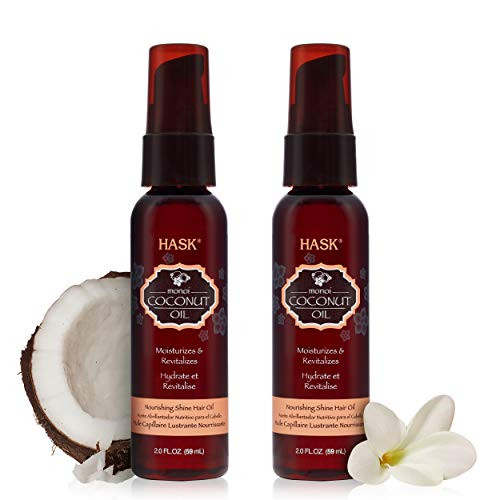 HASK Shine Oil Vials Repairing for all hair types color safe gluten free sulfate free paraben free COCONUT MONOI 2-0 Ounce Pack of 2 HASK Shine Oil Vials Repairing for all hair types color safe gluten free sulfate free paraben free COCONUT MONOI 2-0 Ounce Pack of 2