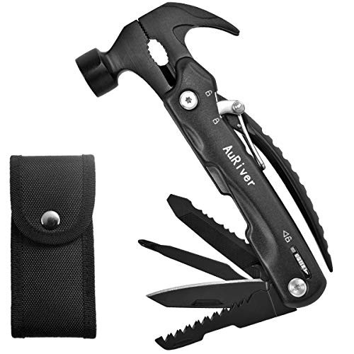 Mini Multitool Hammer 12 in 1 Camping Survival Gear Handy Gifts for Dad  Unique Birthday Gift Ideas for Men Father Him  Cool Gadget Present Stocking Stuffer for Men