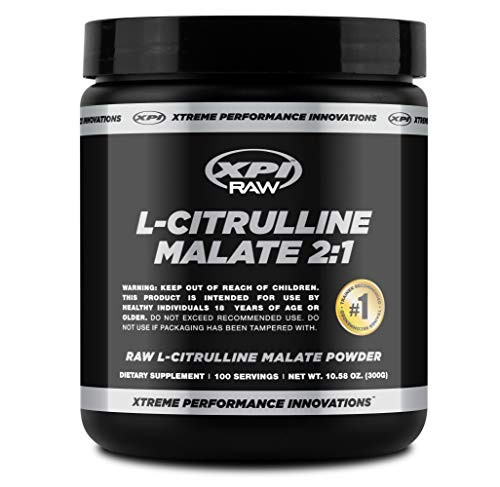 XPI RAW L-Citrulline Malate 2 1 Powder 300 Grams