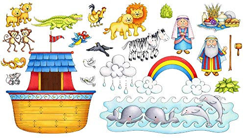 Noah s Ark Basic Felt Set for Bible Flannel Board Stories 23 Pieces Activity Pages Story Precut Figures Noah s Ark Basic Felt Set for Bible Flannel Board Stories 23 Pieces Activity Pages Story Precut Figures