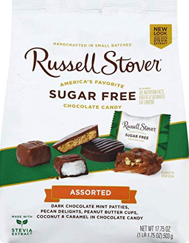 Russell Stover Sugar Free Assorted Chocolates Gusset Bag  17-75 Ounce