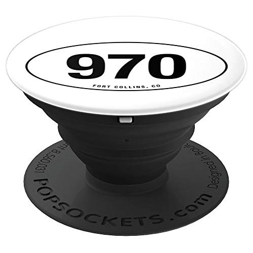 Colorado Area Code 970 Oval State Pride Gift PopSockets Grip and Stand for Phones and Tablets