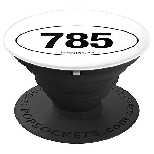 Kansas Area Code 785 Oval State Pride Gift 2 PopSockets Grip and Stand for Phones and Tablets