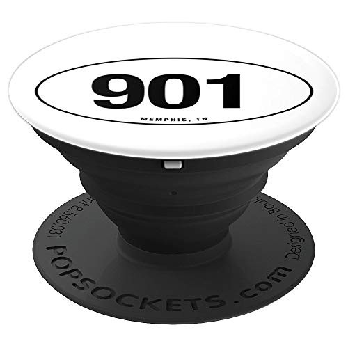 Tennessee Area Code 901 Oval State Pride Gift PopSockets Grip and Stand for Phones and Tablets