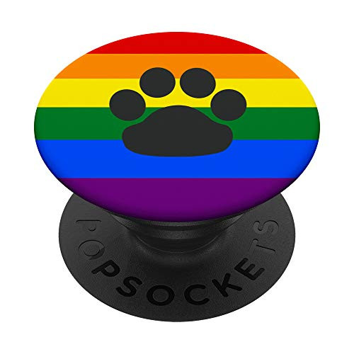 Gay Furry Pride Fandom Paw Rainbow Flag Gift For Furries PopSockets PopGrip Swappable Grip for Phones Tablets Gay Furry Pride Fandom Paw Rainbow Flag Gift For Furries PopSockets PopGrip Swappable Grip for Phones Tablets