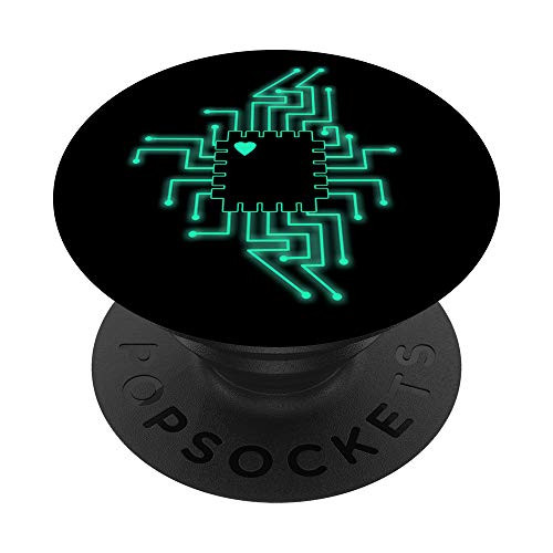 Computer CPU Circuit Board - Electronics Nerds PopSockets PopGrip  Swappable Grip for Phones   Tablets