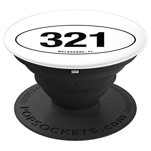 Florida Area Code 321 Oval State Pride Gift PopSockets Grip and Stand for Phones and Tablets