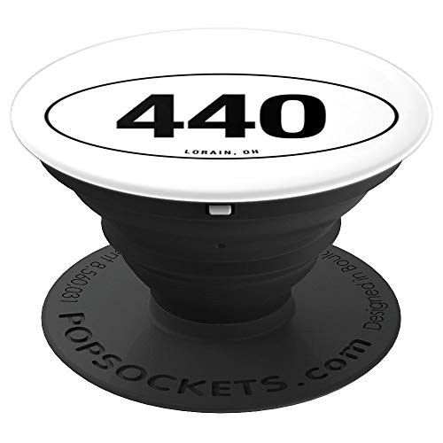 Ohio Area Code 440 Oval State Pride Gift PopSockets Grip and Stand for Phones and Tablets