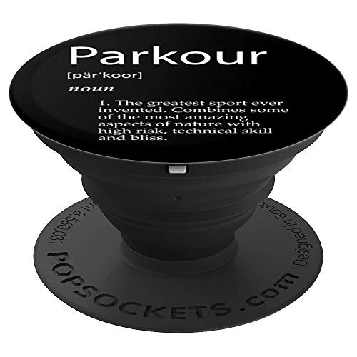 Parkour Definition - Urban Jumping Freerunning Gift Parkour PopSockets Grip and Stand for Phones and Tablets